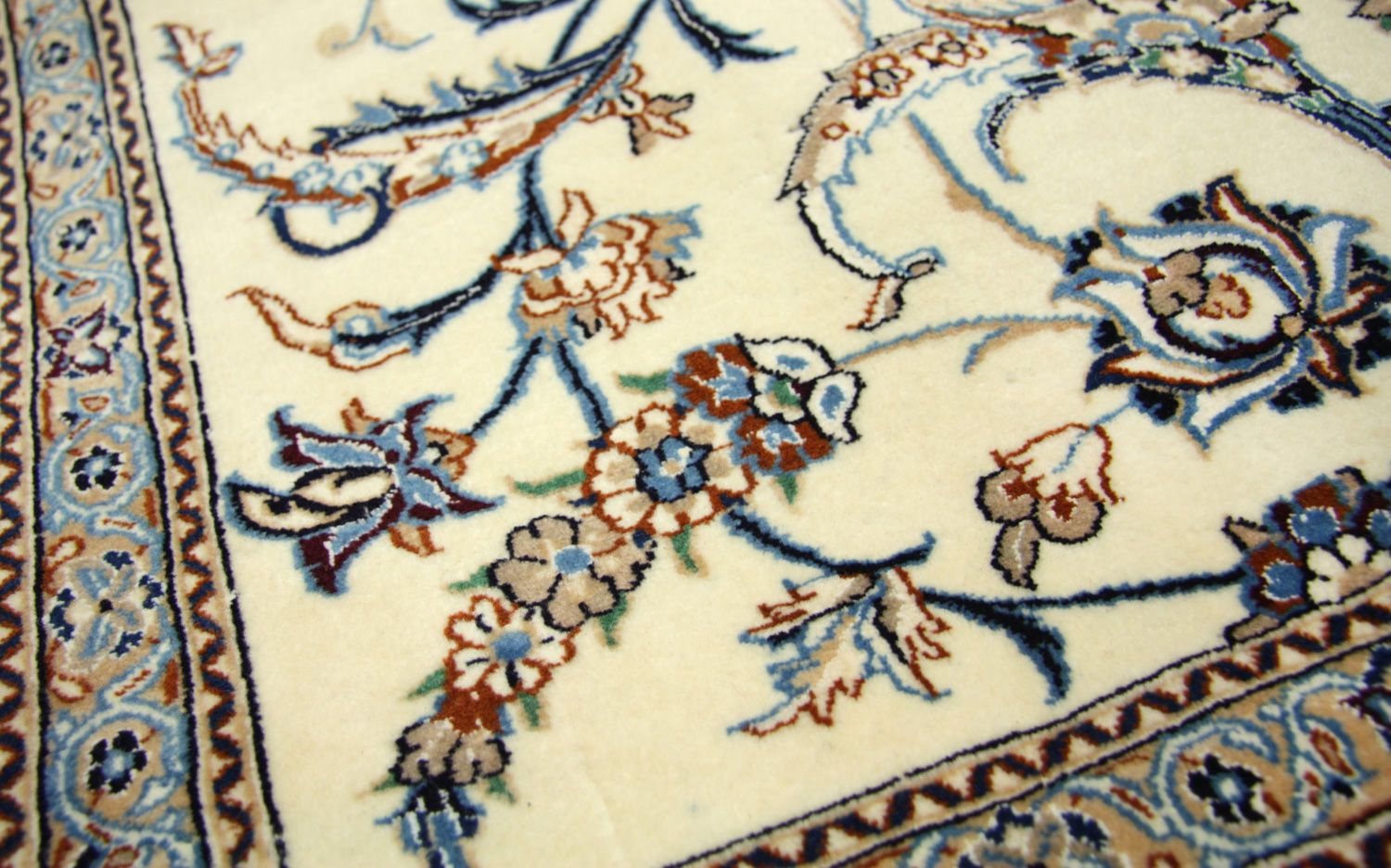 Perserteppich - Nain - Premium 253 x 165 cm Wohnzimmer Teppich