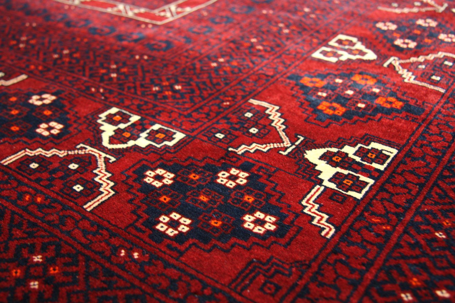 Afghan Teppich 230 x 177 cm - rot