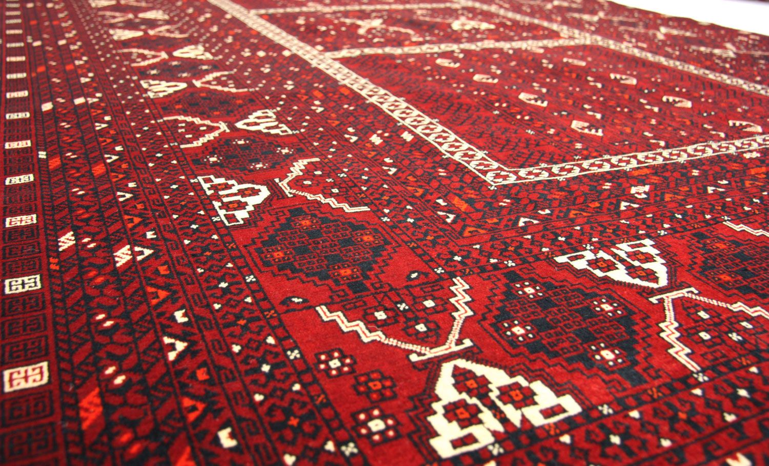 Afghan Teppich 247 x 161 cm - rot