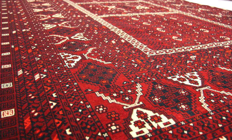Afghan Teppich 247 x 161 cm - rot