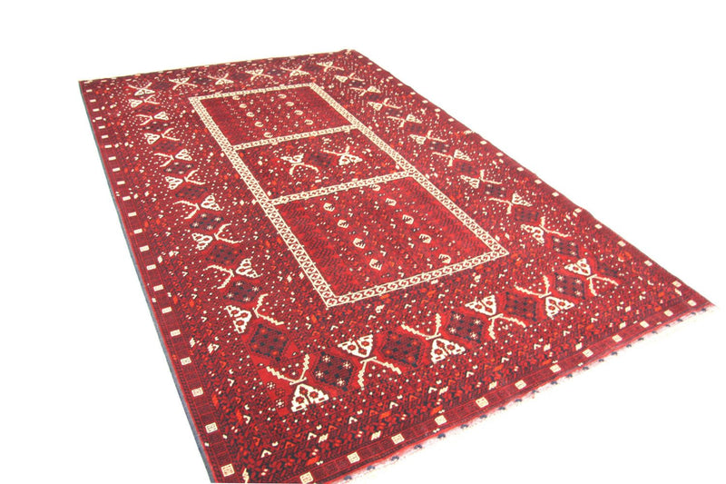 Afghan Teppich 247 x 161 cm - rot