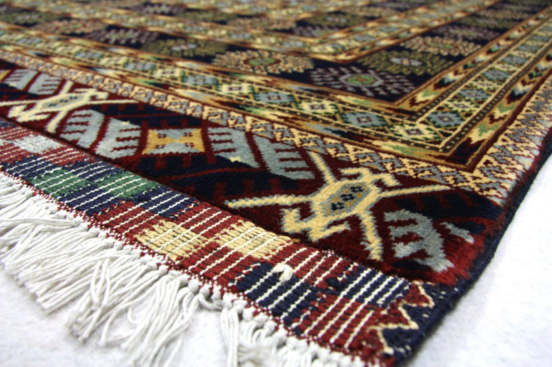 Afghan Teppich 298 x 199 cm - blau