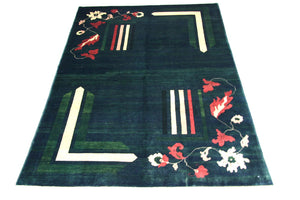 Ziegler Teppich - Modern 298 x 204 cm - blau