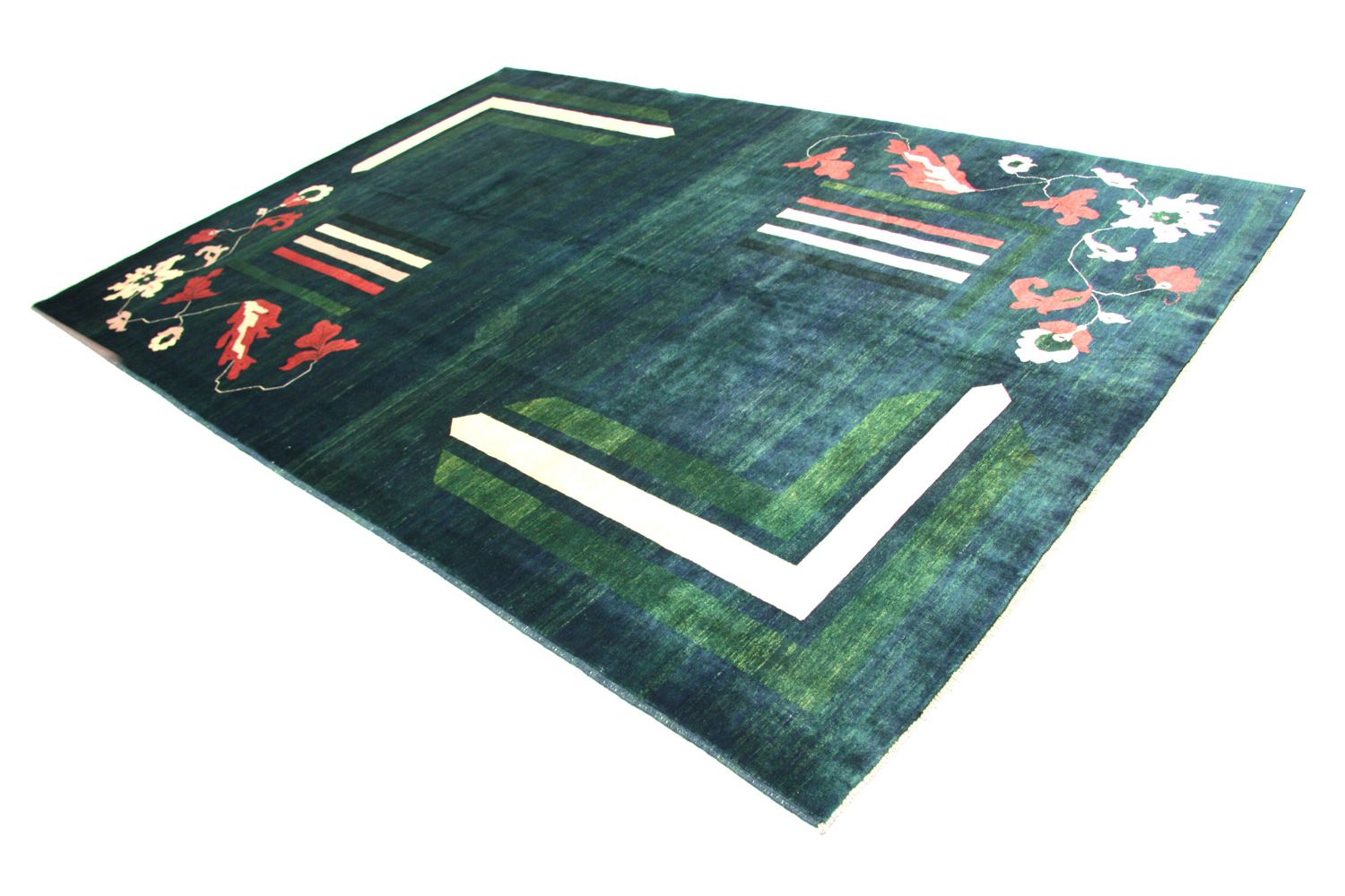 Ziegler Teppich - Modern 298 x 204 cm - blau