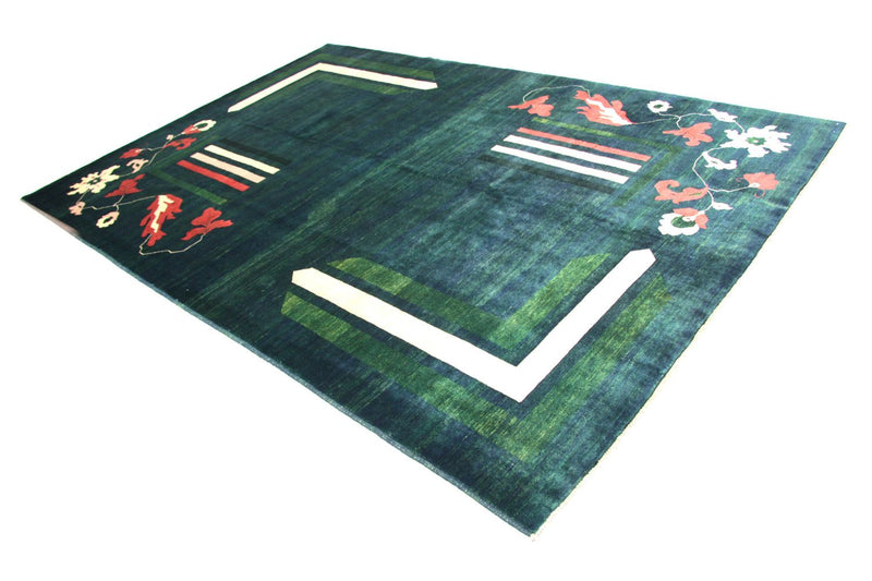 Ziegler Teppich - Modern 298 x 204 cm - blau