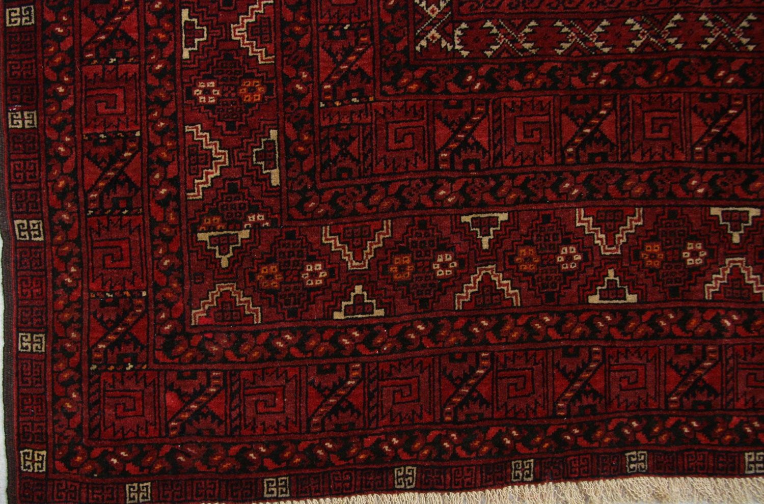 Afghan Teppich 208 x 150 cm - rot
