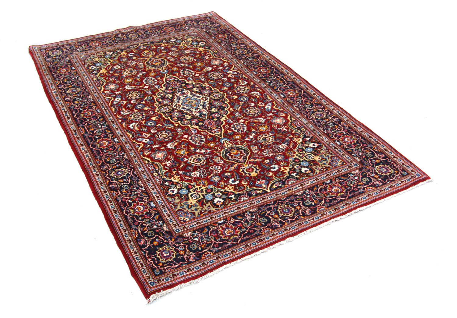 Perserteppich - Keshan 205 x 141 cm - rot