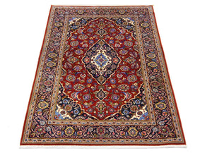 Perserteppich - Keshan 204 x 138 cm - blau