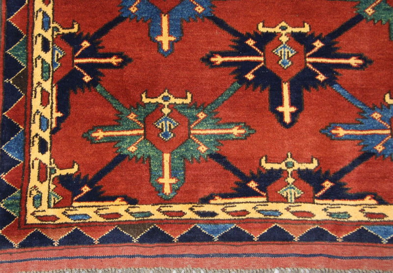 Afghan Teppich - Hatschlu 146 x 105 cm - rot