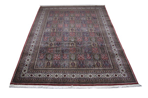 Perserteppich - Nomadic 351 x 256 cm - blau