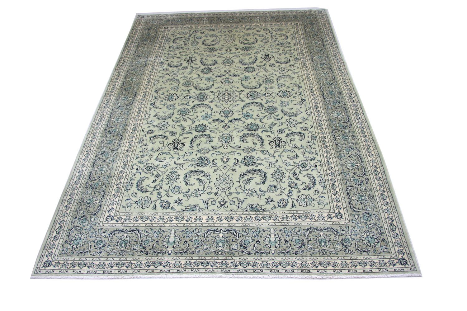 Perserteppich - Keshan 362 x 251 cm - blau