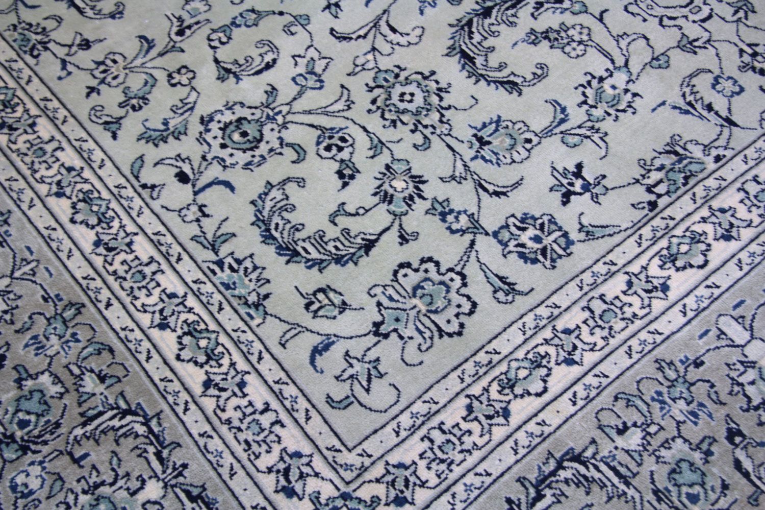 Perserteppich - Keshan 362 x 251 cm - blau