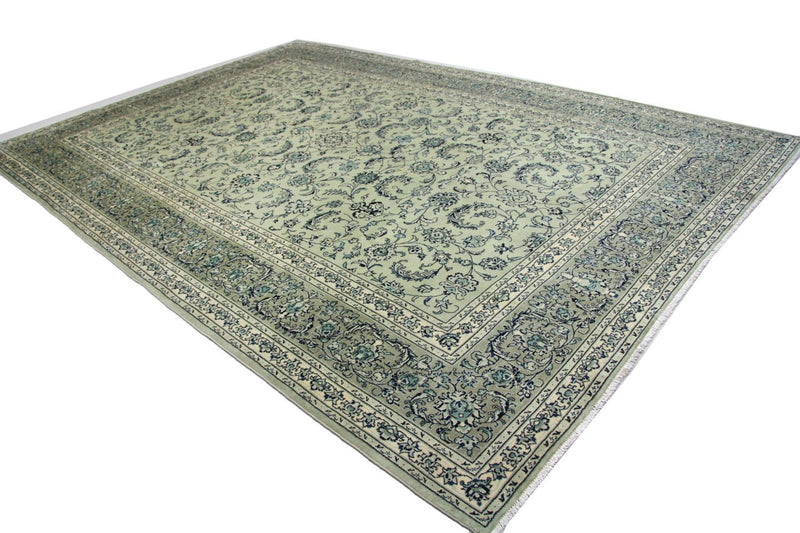 Perserteppich - Keshan 362 x 251 cm - blau