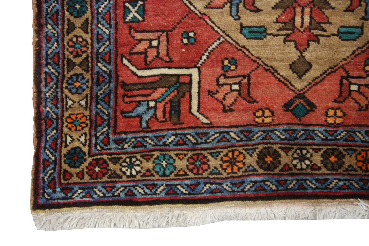 Perserteppich - Nomadic 340 x 102 cm - rot