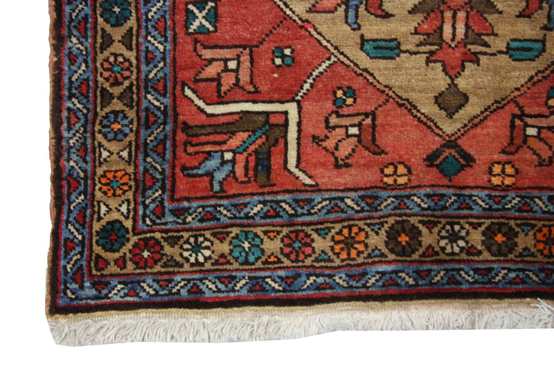 Perserteppich - Nomadic 340 x 102 cm - rot