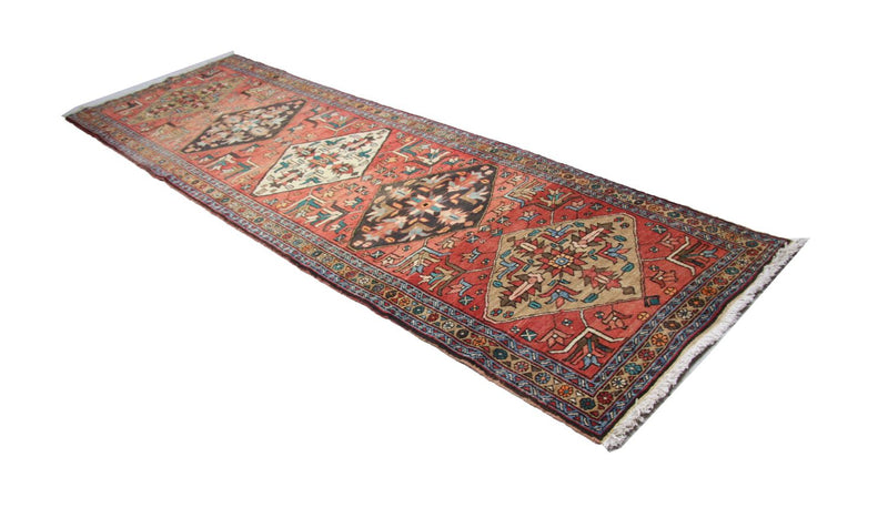 Perserteppich - Nomadic 340 x 102 cm - rot