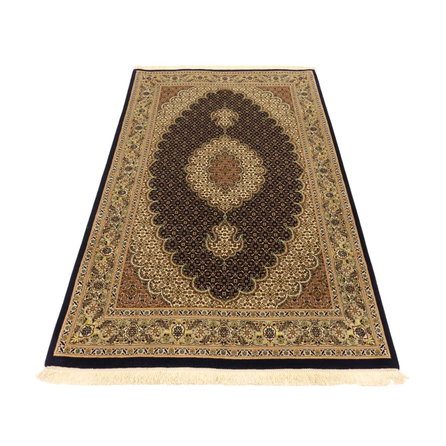 Perserteppich - Täbriz - Royal - Seidenkette - 160 x 98 cm - dunkelbeige