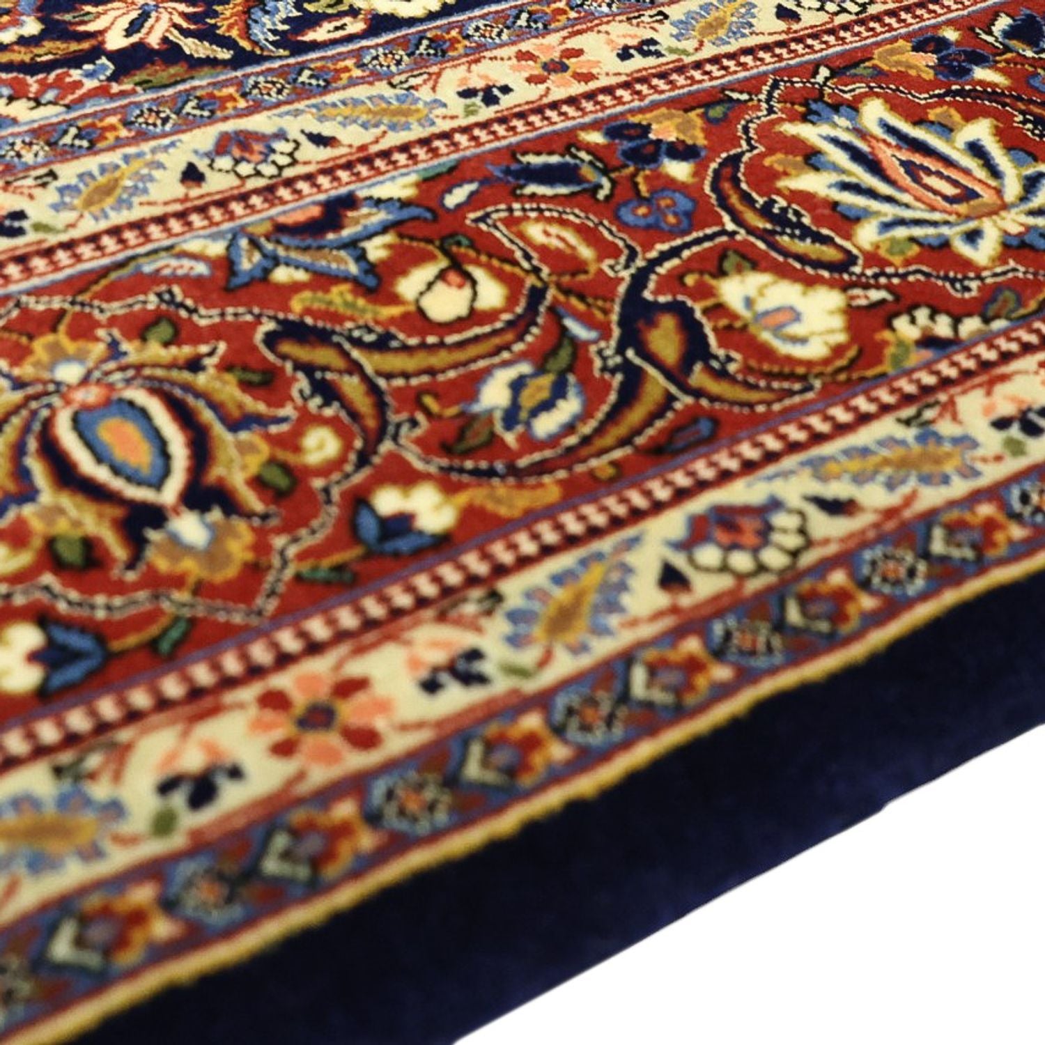 Perserteppich - Keshan - 203 x 132 cm - dunkelblau