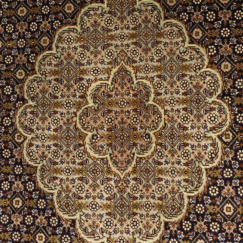 Perserteppich - Täbriz - Royal - Seidenkette - 149 x 100 cm - dunkelbeige
