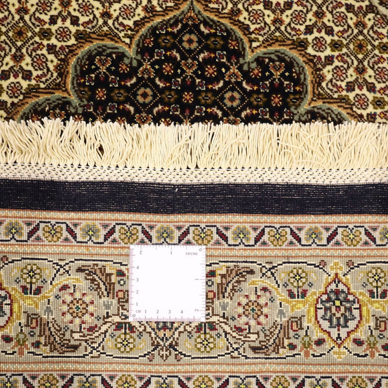 Perserteppich - Täbriz - Royal - Seidenkette - 159 x 98 cm - dunkelbeige