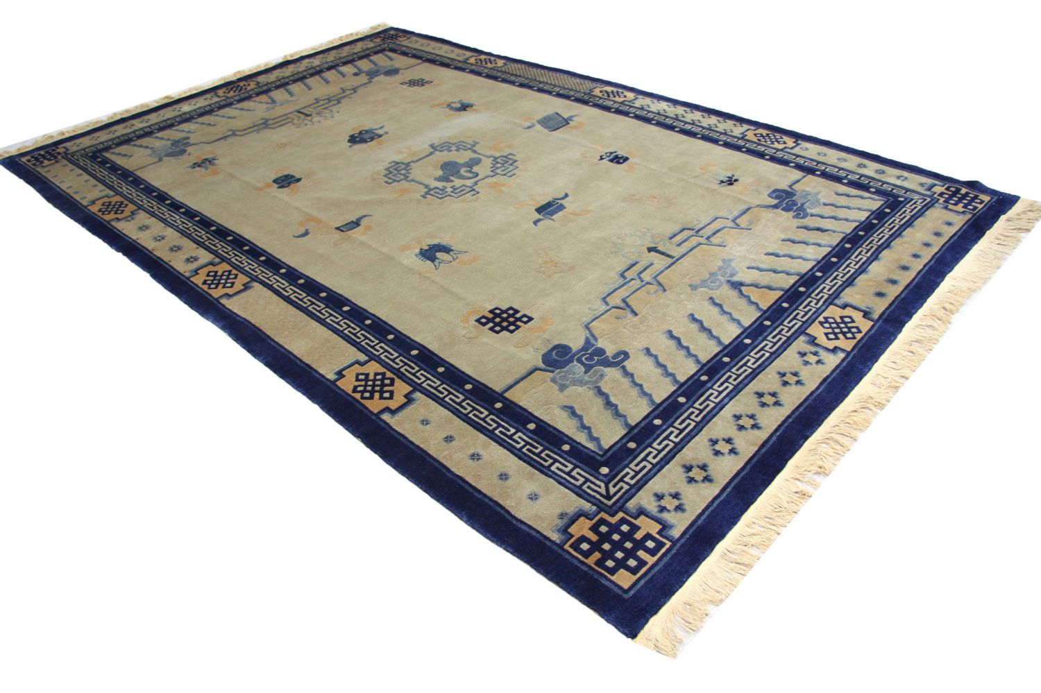 China Teppich 298 x 198 cm - blau