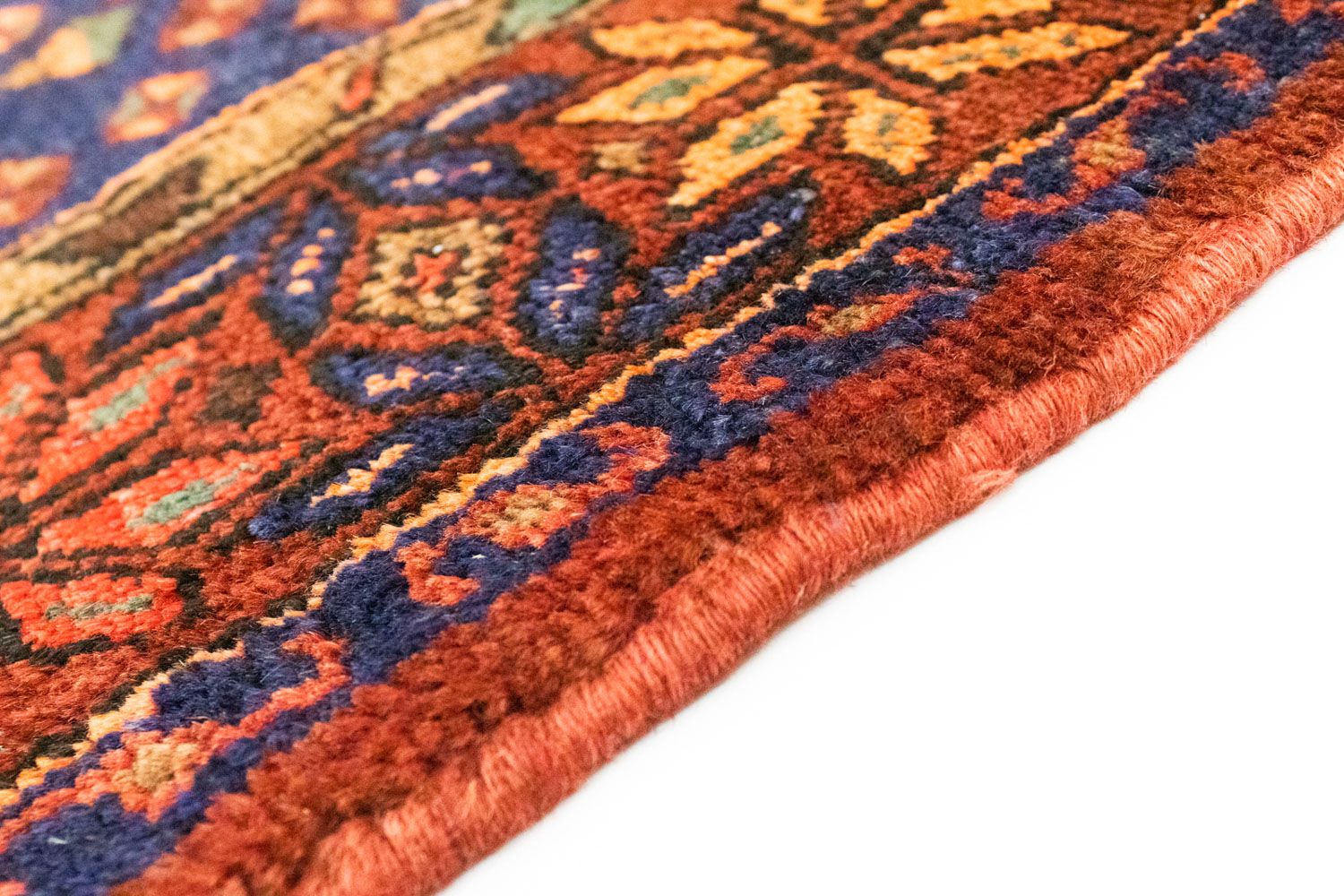Perserteppich - Nomadic 315 x 108 cm - blau