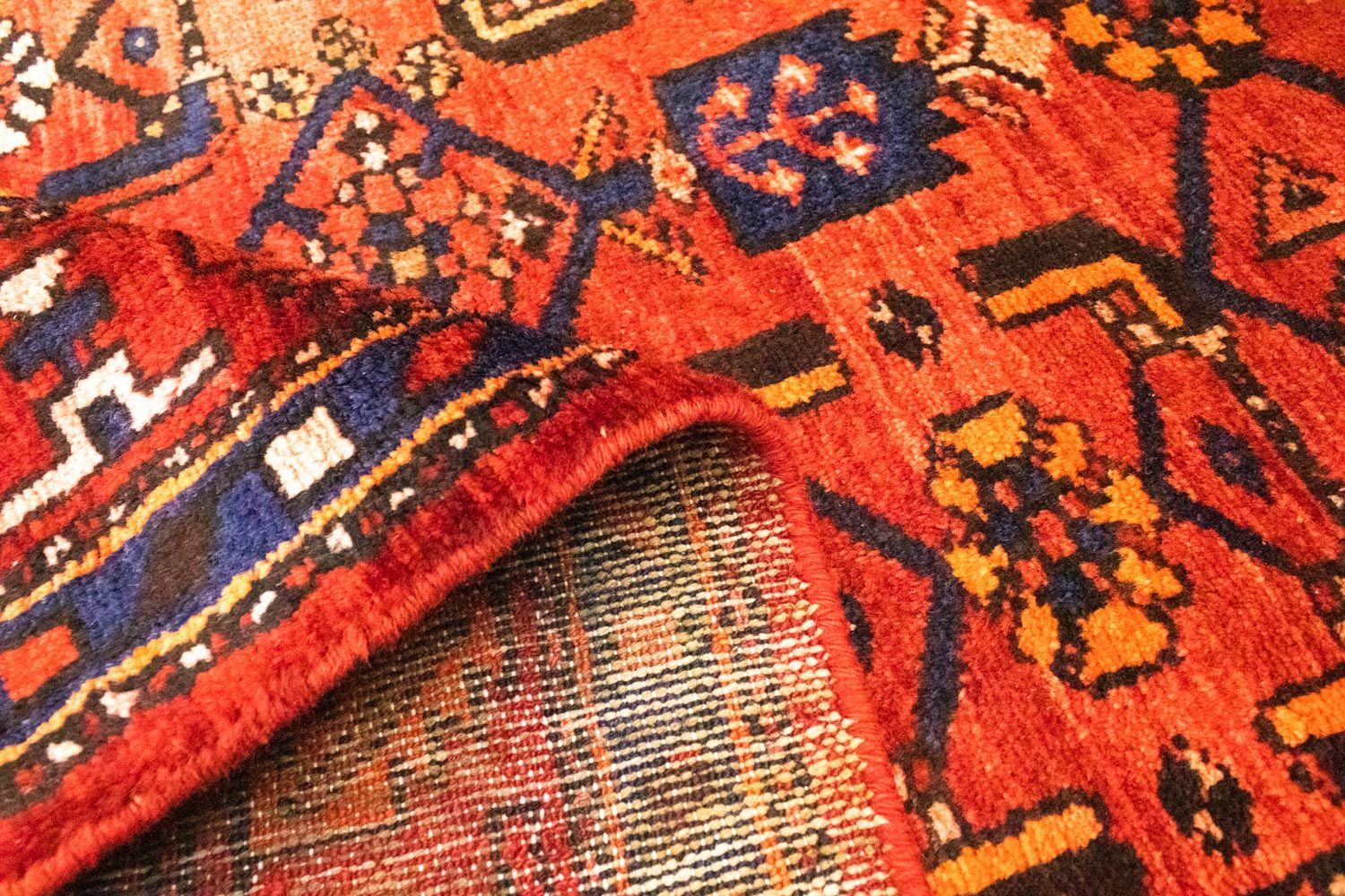 Perserteppich - Nomadic 318 x 108 cm - orange