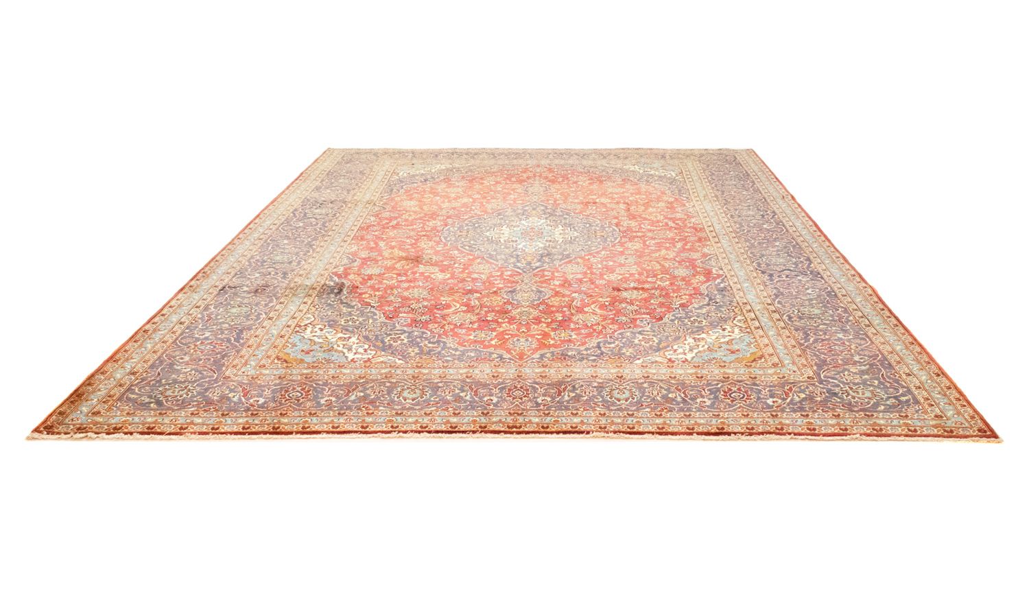 Perserteppich - Keshan 397 x 300 cm - orange