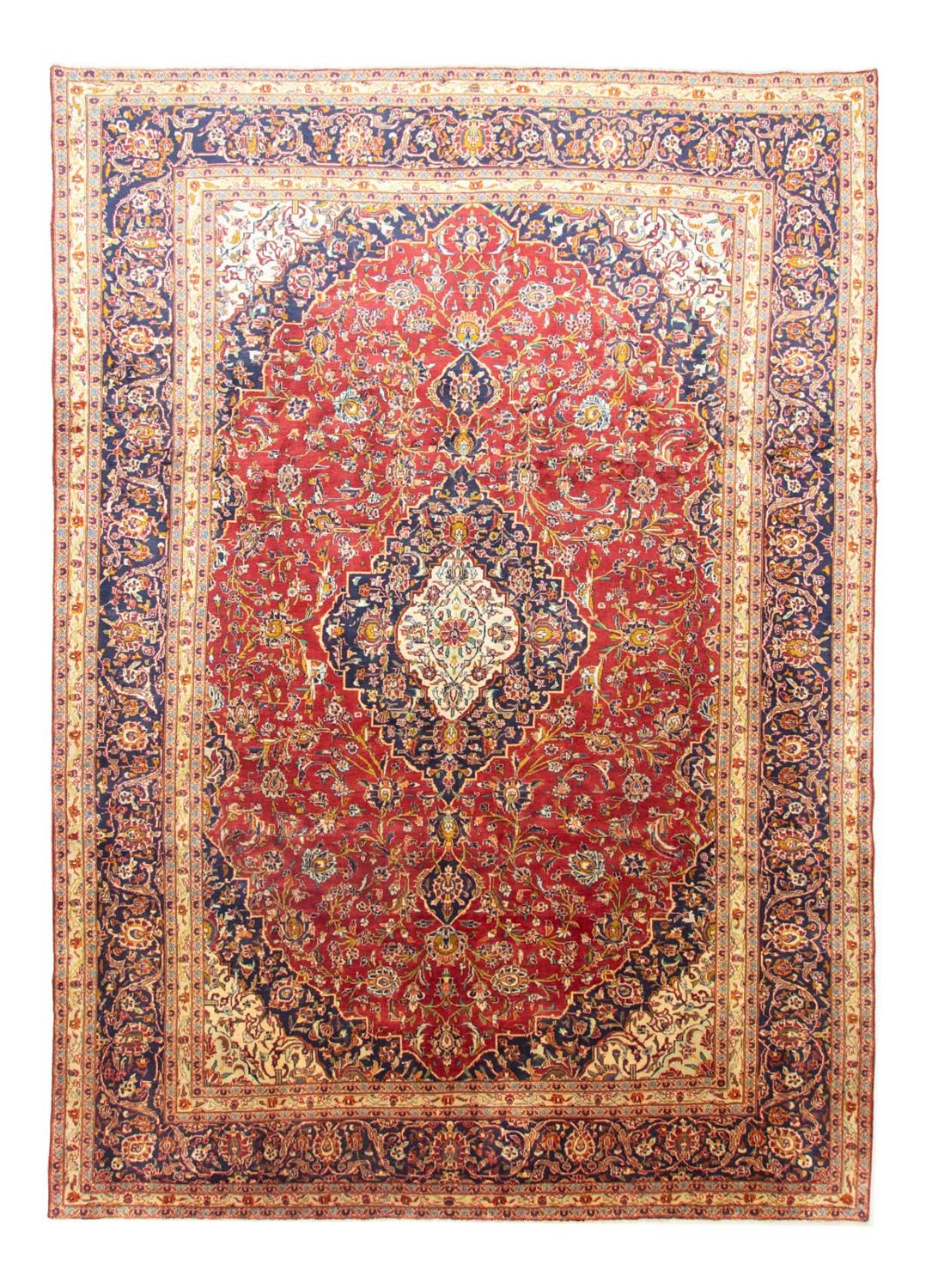 Perserteppich - Keshan 415 x 291 cm - blau