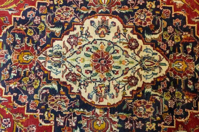 Perserteppich - Keshan 415 x 291 cm - blau