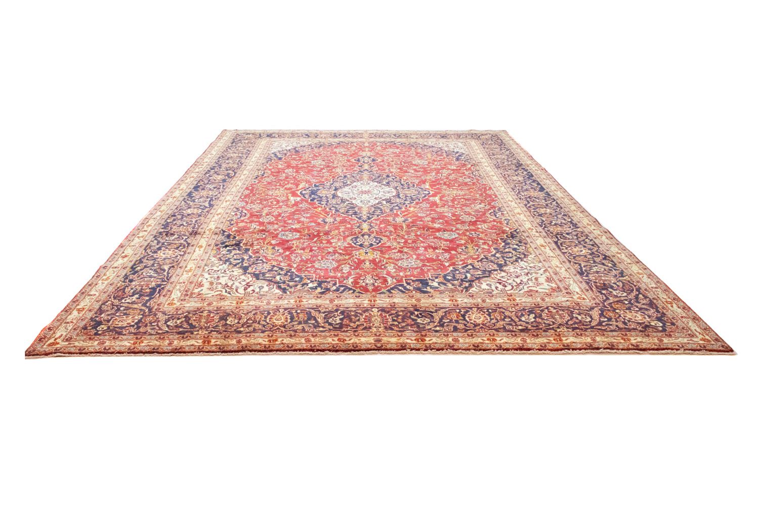 Perserteppich - Keshan 415 x 291 cm - blau