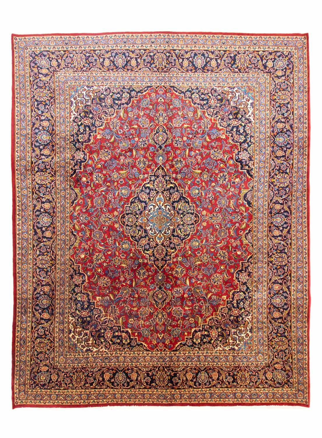 Perserteppich - Keshan 384 x 303 cm - blau