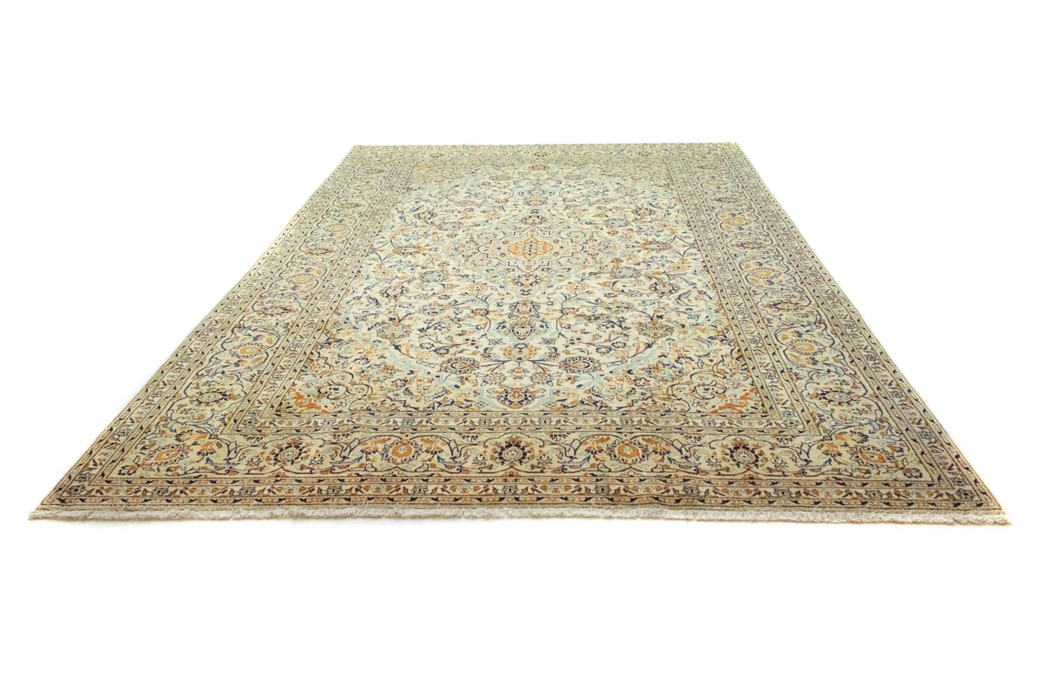 Perserteppich - Keshan 369 x 246 cm - beige