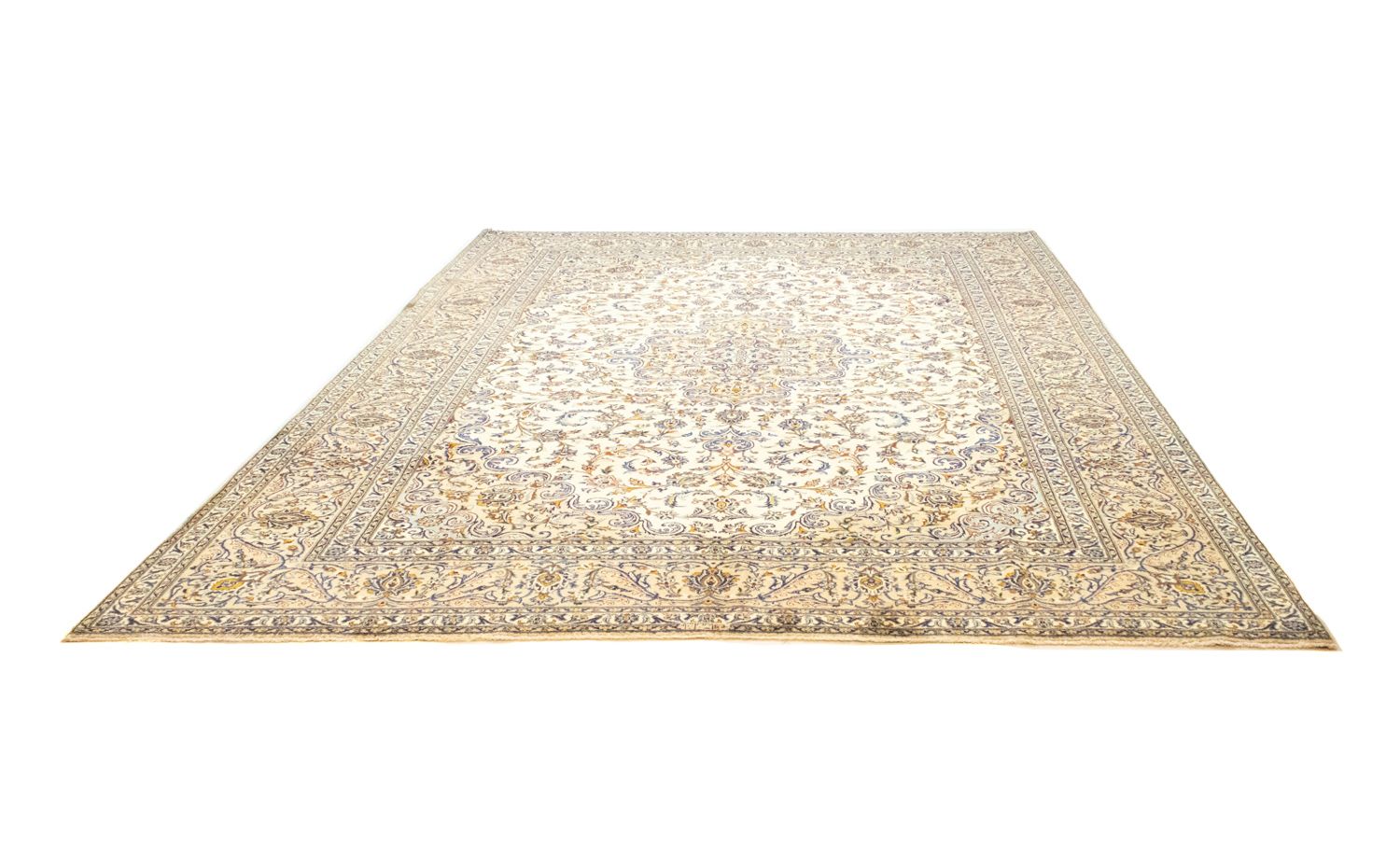 Perserteppich - Keshan 396 x 293 cm - beige