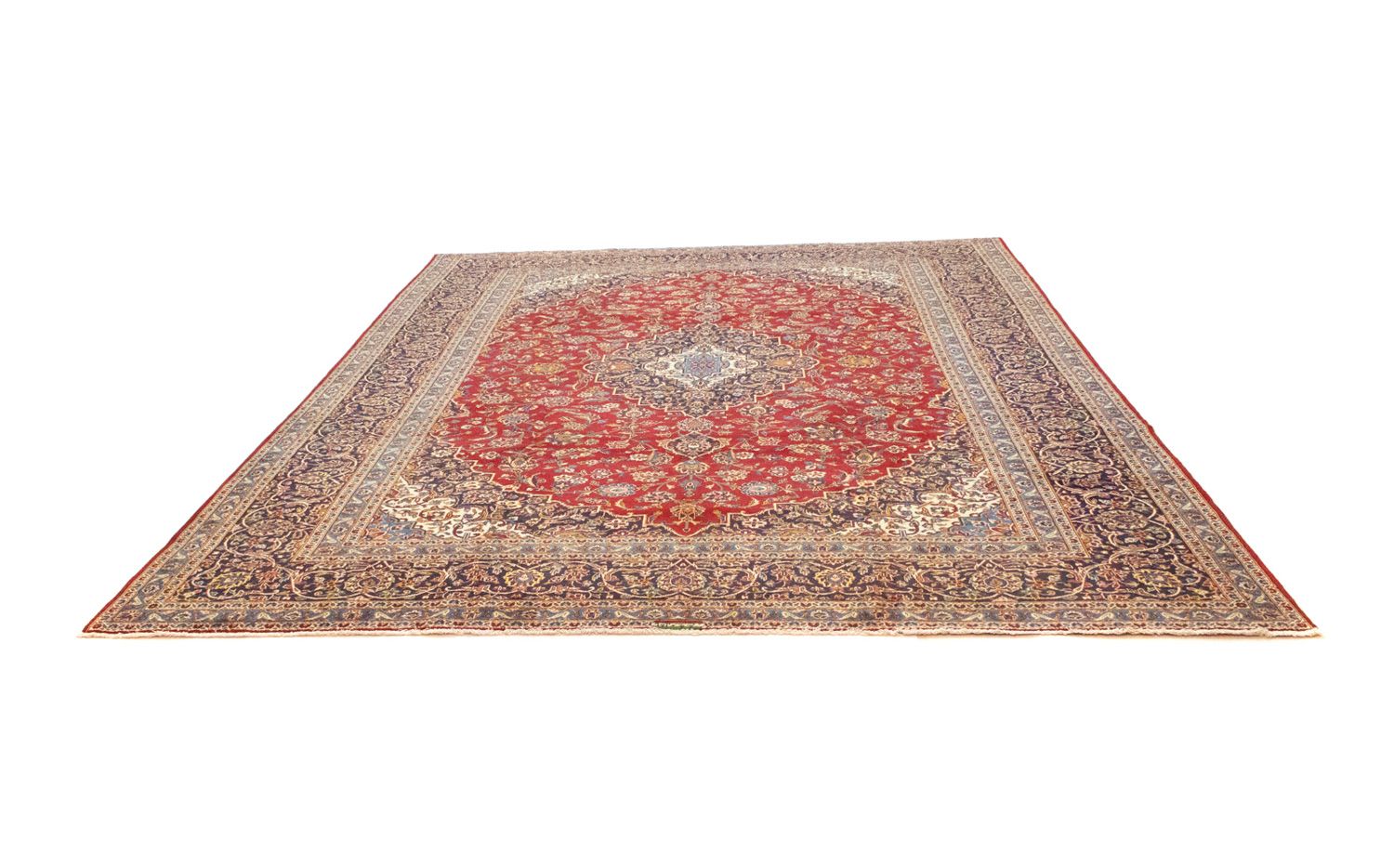 Perserteppich - Keshan 391 x 294 cm - rot