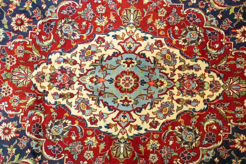 Perserteppich - Keshan 433 x 300 cm - blau