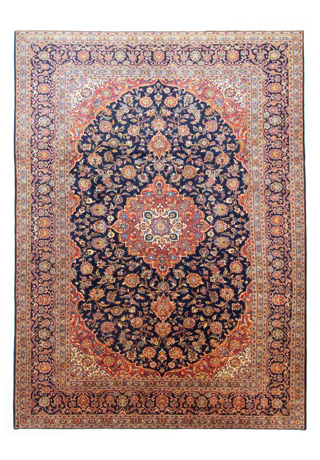 Perserteppich - Keshan 396 x 287 cm - blau