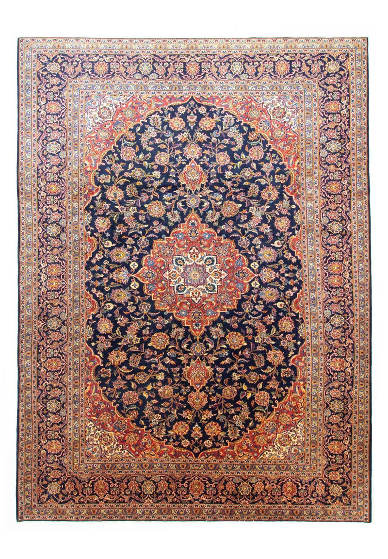 Perserteppich - Keshan 396 x 287 cm - blau