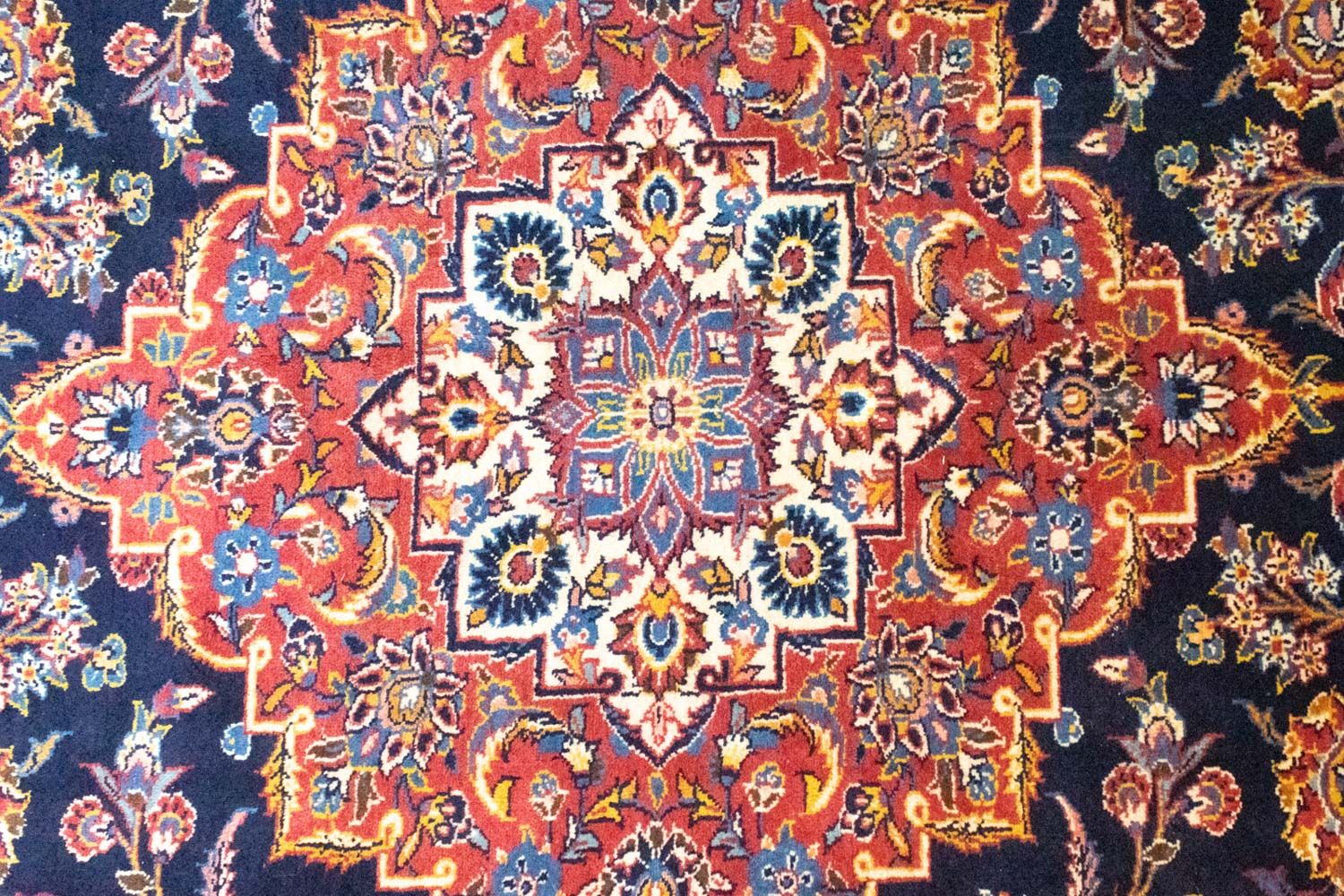 Perserteppich - Keshan 396 x 287 cm - blau