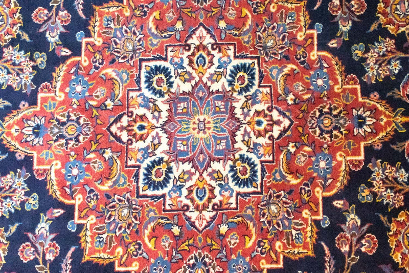 Perserteppich - Keshan 396 x 287 cm - blau