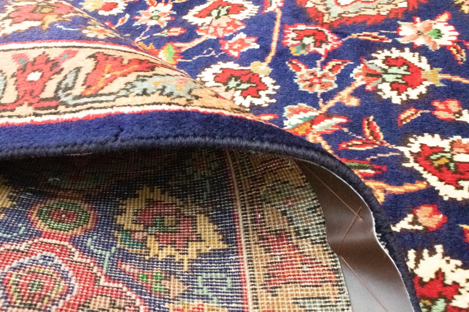 Perserteppich - Täbriz 392 x 305 cm - blau