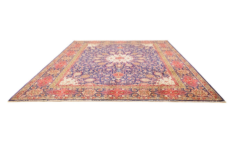 Perserteppich - Täbriz 392 x 305 cm - blau