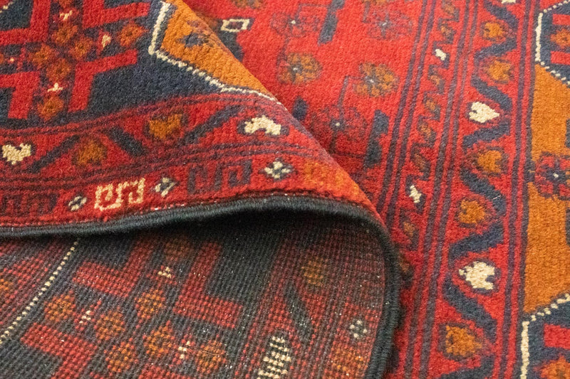 Afghan Teppich - Kunduz 154 x 100 cm - rot