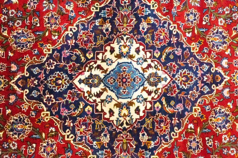 Perserteppich - Keshan 362 x 251 cm - dunkelrot