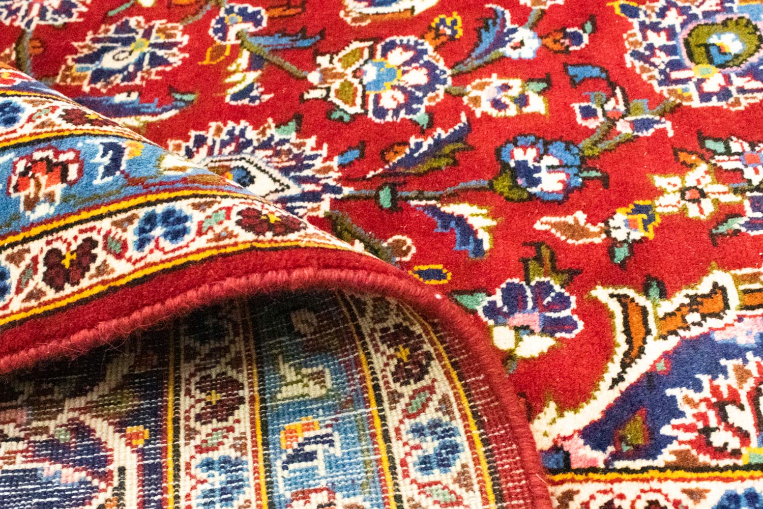 Perserteppich - Keshan 362 x 251 cm - dunkelrot