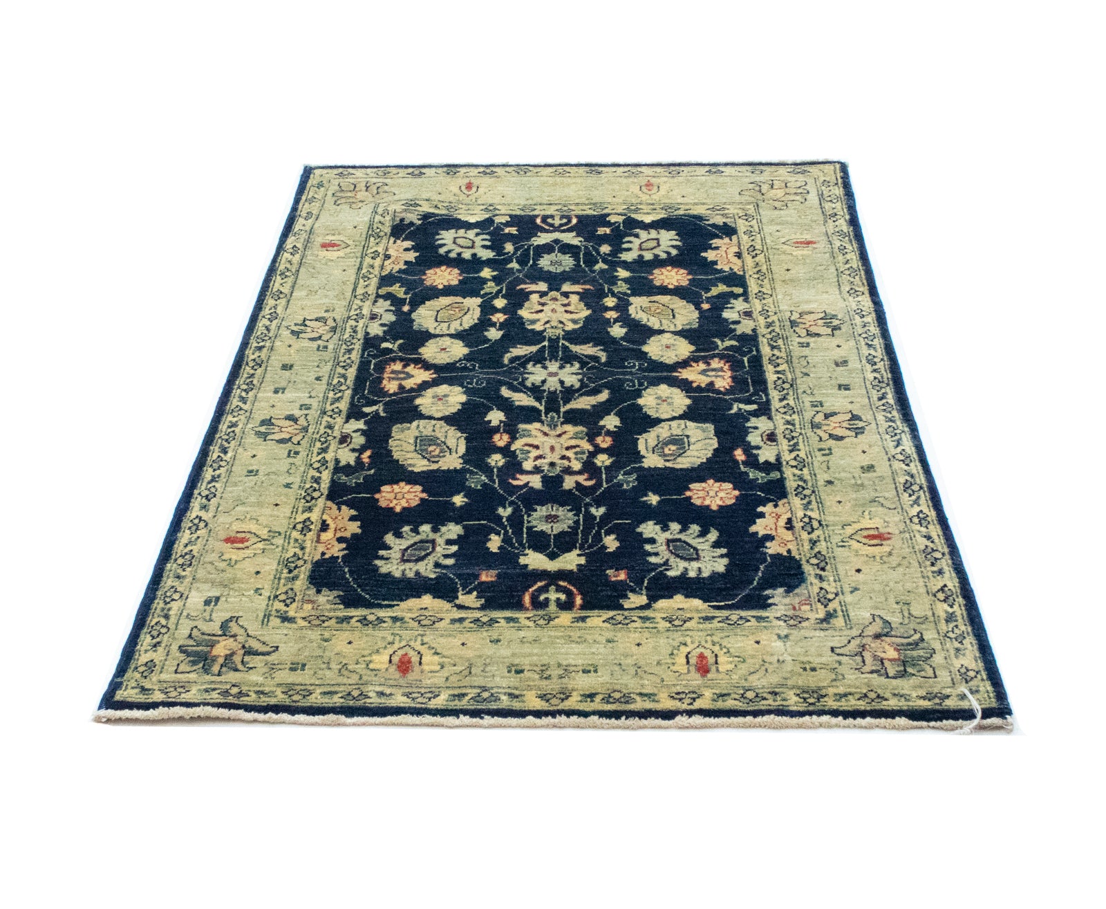 Ziegler Teppich 149 x 100 cm - dunkelblau