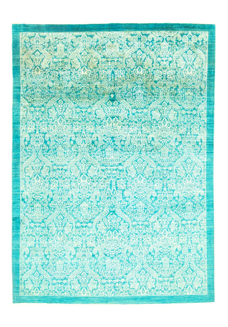 Ziegler Teppich - Modern 288 x 208 cm - seeblau