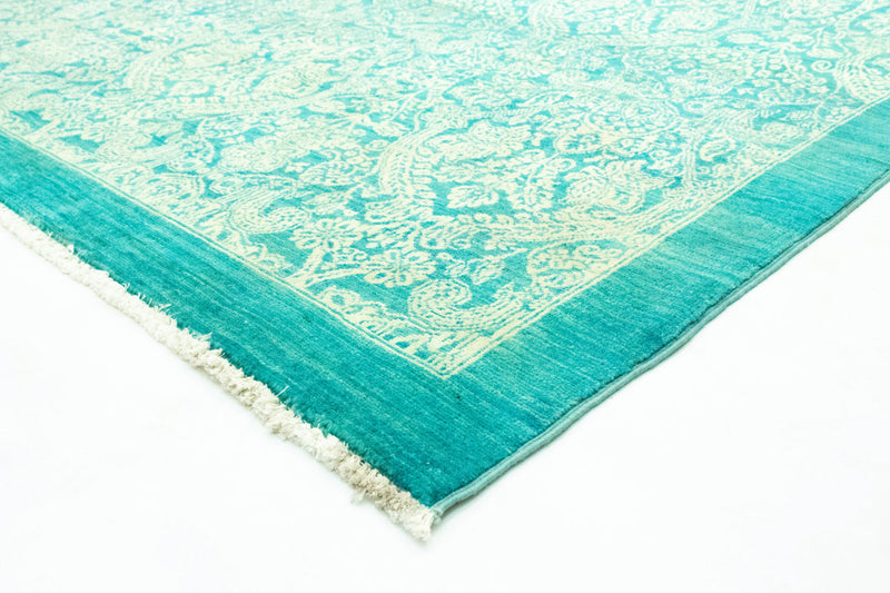Ziegler Teppich - Modern 288 x 208 cm - seeblau