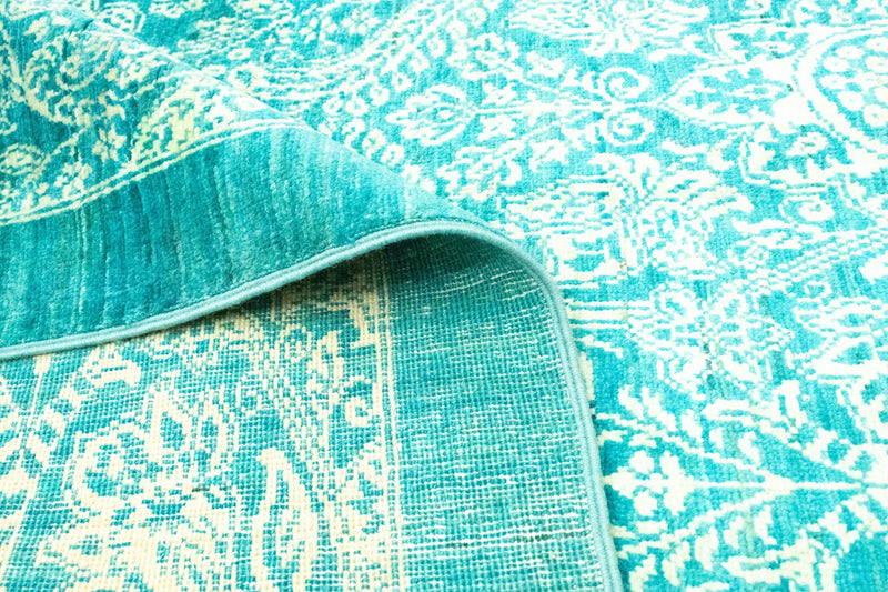 Ziegler Teppich - Modern 288 x 208 cm - seeblau