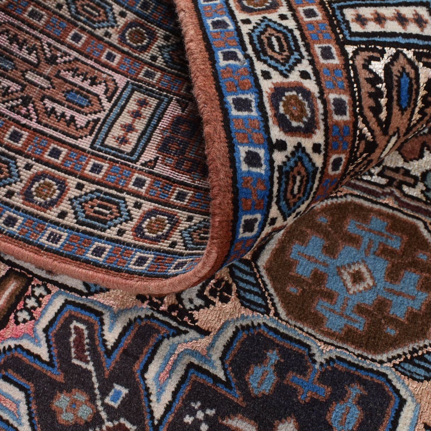 Perserteppich - Nomadic - 200 x 136 cm - dunkelgrau